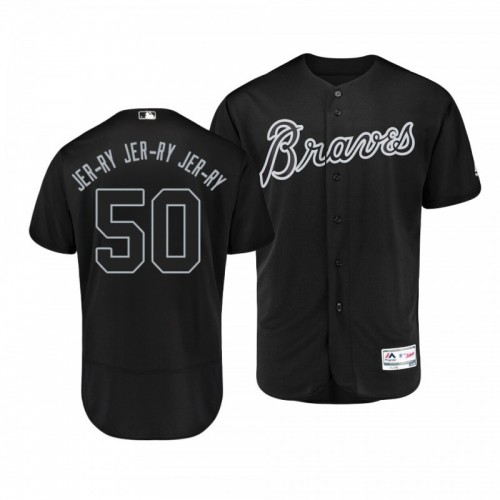 Men's Braves Jerry Blevins Black 2019 Players' Weekend Jer-Ry Jer-Ry Jer-Ry Authentic Jersey [Clearance Sale]