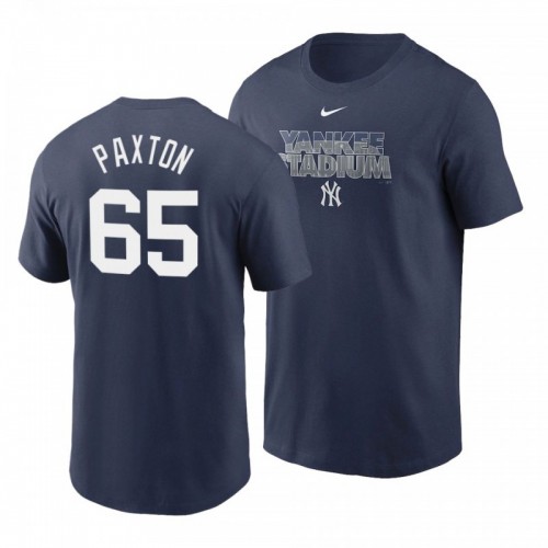 Yankees James Paxton Stadium Filled Royal T-Shirt [Clearance Sale]