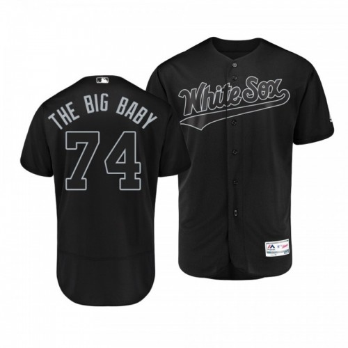 Men's White Sox Eloy Jimenez Black 2019 Players' Weekend The Big Baby Authentic Jersey [Clearance Sale]