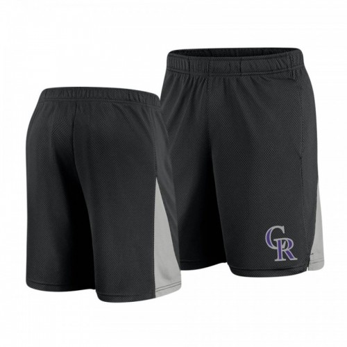 Colorado Rockies 2020 Team Logo Shorts Black [Clearance Sale]