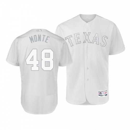 Men's Rangers Rafael Montero White 2019 Players' Weekend Monte Authentic Jersey [Clearance Sale]