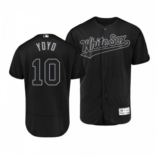Men's White Sox Yoan Moncada Black 2019 Players' Weekend Yoyo Authentic Jersey [Clearance Sale]